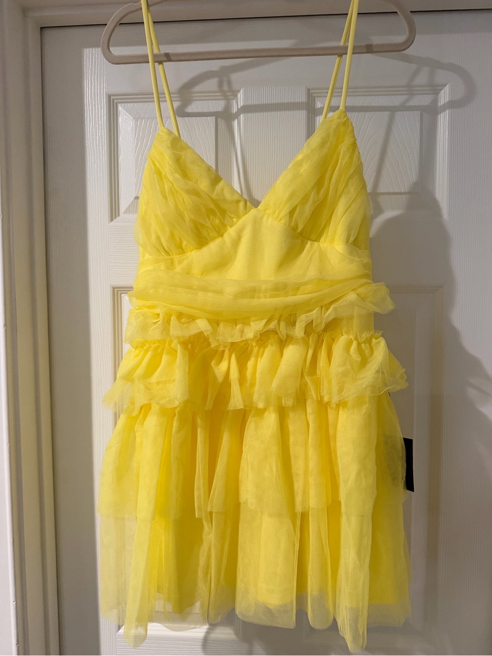 Lula’s Yellow Tulle Pleated Mini Dress - Women Intimates & Sleepwear